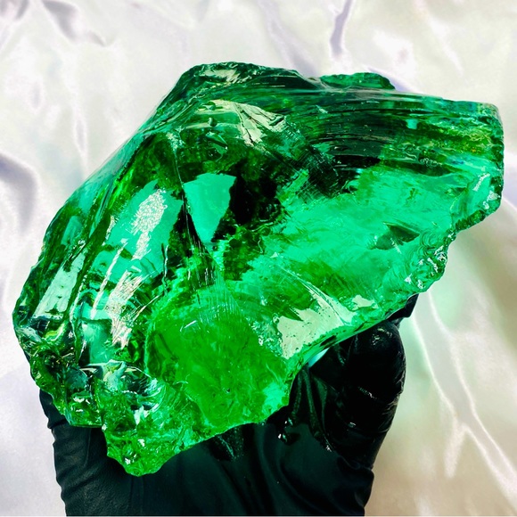 Green Obsidian Slag Glass Mexico Raw Natural Rough Crystal Mineral Rock 2 + lbs